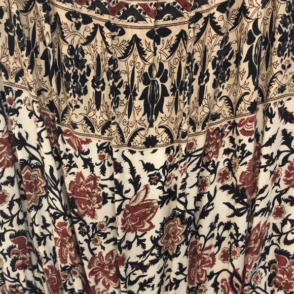 Cotton Candy Off Shoulder Long Sleeve Fall Patriotic Paisley Romper Small - Picture 4 of 8